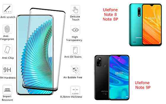 Захисне скло HyperGlass Pro для Ulefone Note 8, Note 8P, Note 9P – максимальна чутливість та захист Київ