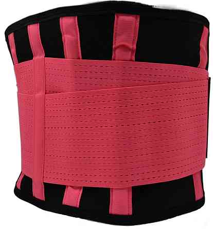 Пояс компресійний для і підтримки спини неопреновий MadMax MFA-277 Slimming belt Black/rubine red розмір S Київ