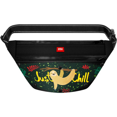 Поясная сумка-бананка для собак WAUDOG Textile "Ленивец" 33х17х10 см (5691) Винница - изображение 1