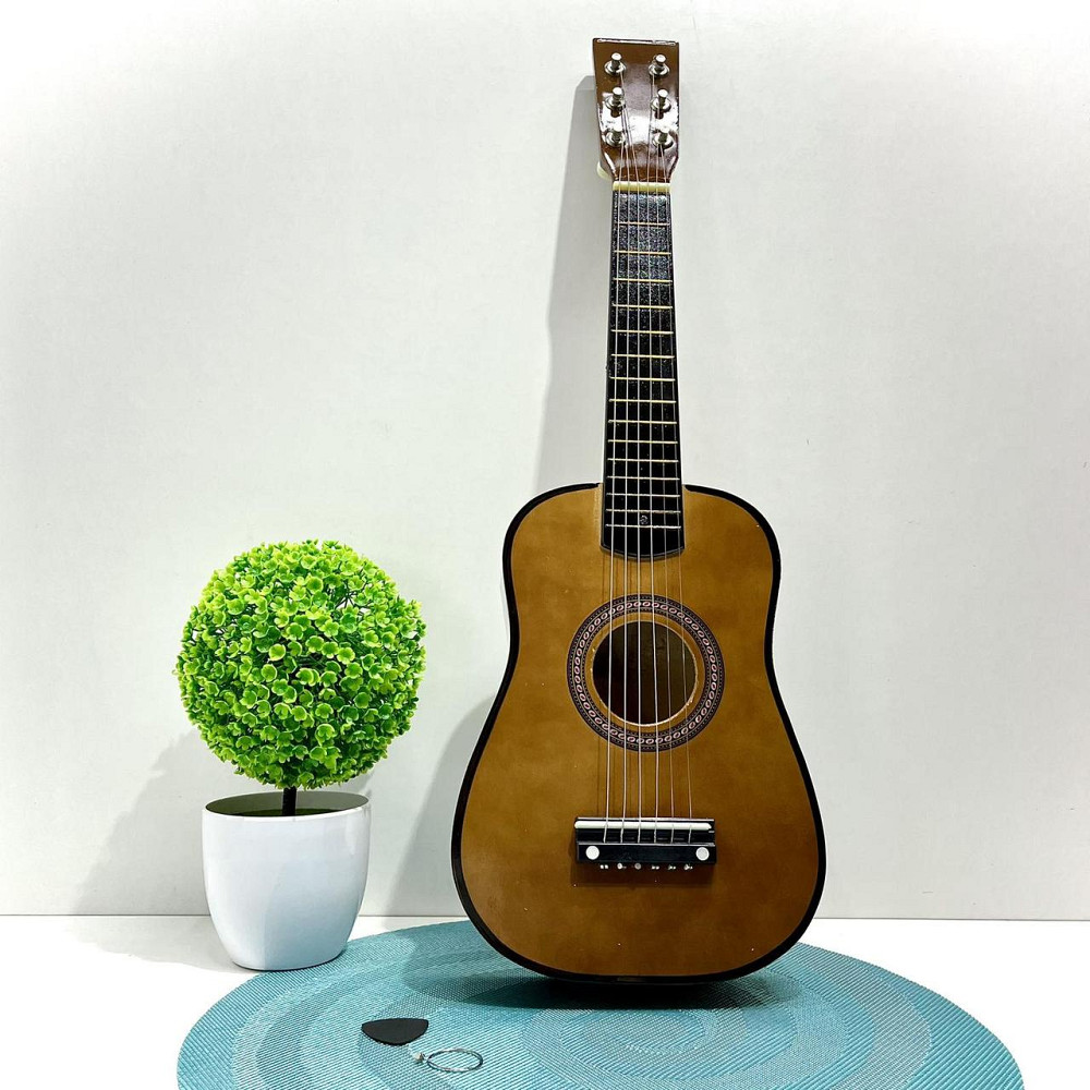 Гітара дерев'яна дитяча 6 струн Коричнева (M 1369) Чернігів - фото 9