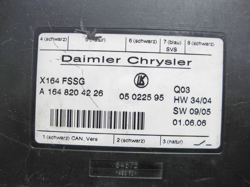 Mercedes-Benz  A1648204226 Блок керування 3-й ряд сидінь GL X164 Одеса - фото 3