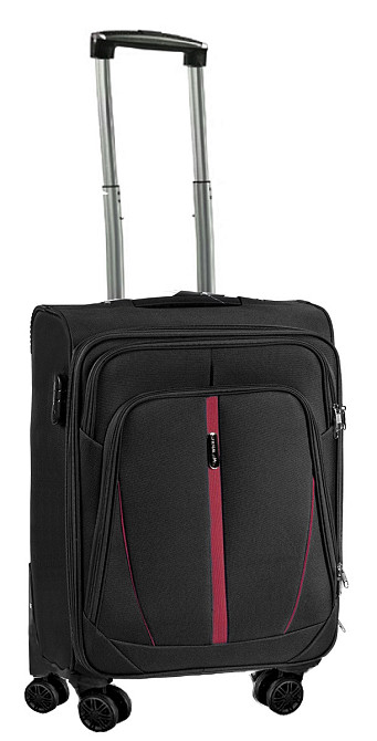 Валіза тканинна WINGS 1706 мала 55 см чорна 4 колеса Київ - фото 1