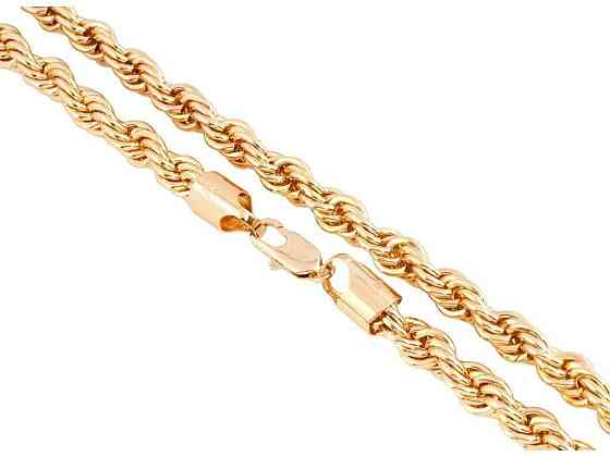 Цепочка Позолота 18K Плетение Веревочка длина 60см х 9мм 214025 ТМ XUPING Киев