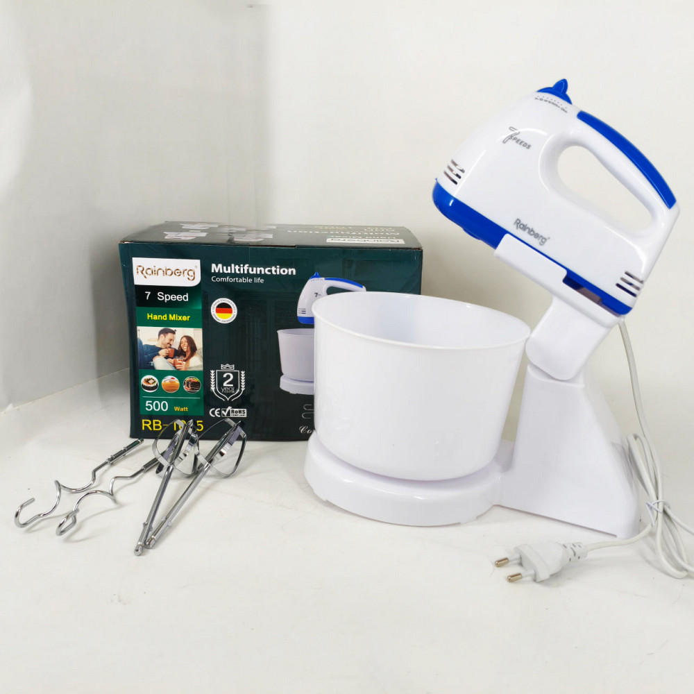 Нержавеющий миксер стационарный, Ручной миксер с чашей, Простой кухонный миксер для крем меда PF-56 Львов - изображение 7
