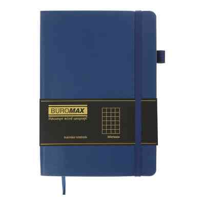 Книга записная Buromax Brief Logo2U 96 листов А5 в клетку синий (BM.295104-02) Винница