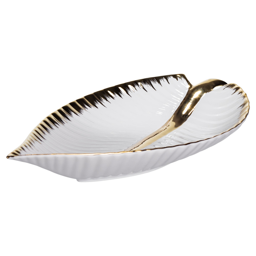 Yiwu Порцелянове блюдо для сервірування стола у формі листя 35×18.5×5 (см) блюдо для подавачі з Коломыя - изображение 5