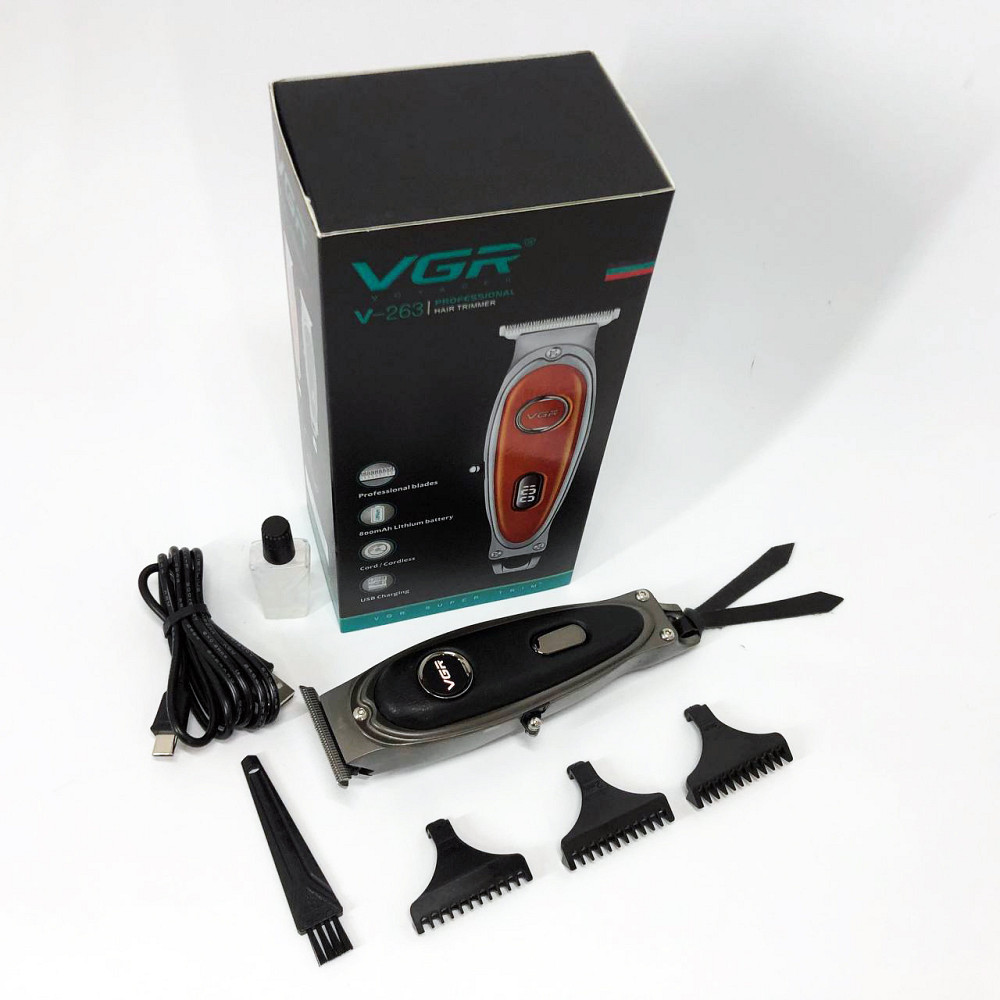 Окантовочная машинка для стрижки аккумуляторная VGR V-263, Электрическая машинка для стрижки бытовая VH-29 Львов - изображение 10