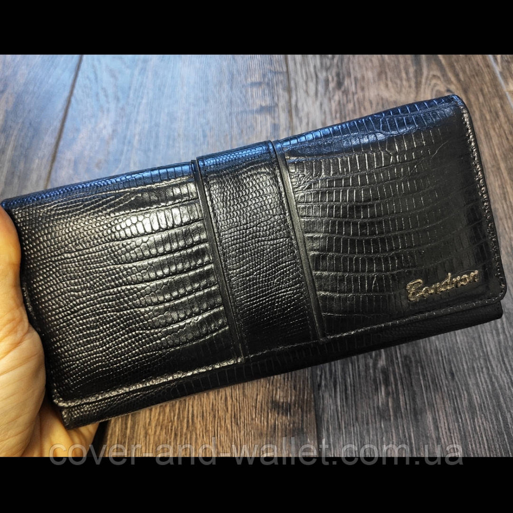 Жіночий шкіряний гаманець під крокодила на багато карток BOND NON Київ - фото 6