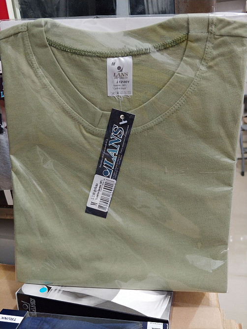 Футболка чоловіча Lans 12/001 L, Оливковий Київ - фото 2
