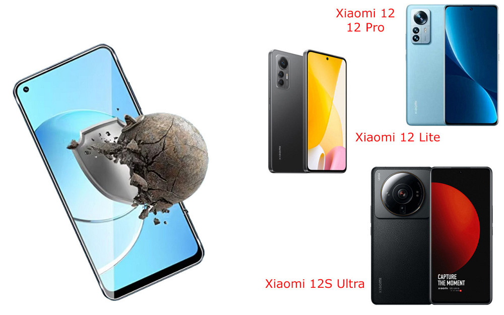 Защитное стекло DefenzoGlass для Xiaomi 12, 12 Lite, 12 Pro, 12S Ultra – двойная прочность Киев - изображение 2