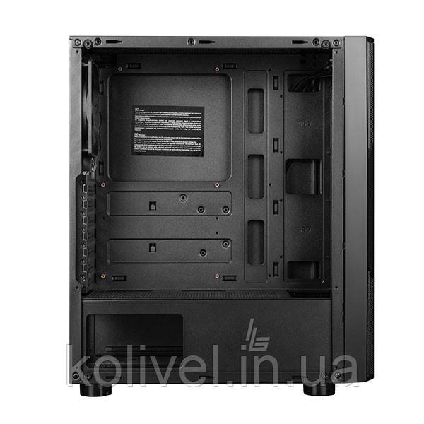 Корпус LogicConcept AGIR MESH+GLASS fan 120mm BLACK без БЖ ATX (AT-AGIR-MG-10-000000-0002) Киев - изображение 4