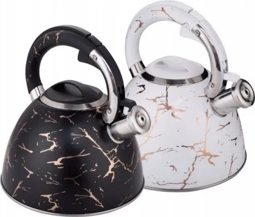 Чайник со свистком 3 л из нержавеющей стали с многослойным дном, для всех типов плит, долговечный Одесса - изображение 1