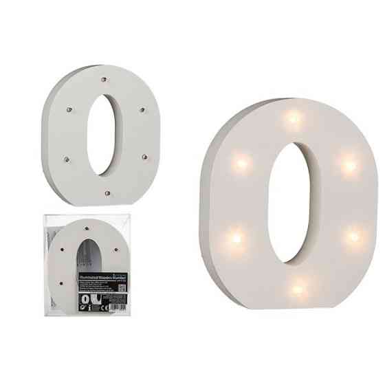 Літера Про декоративна з LED підсвічуванням 16 см Рівне