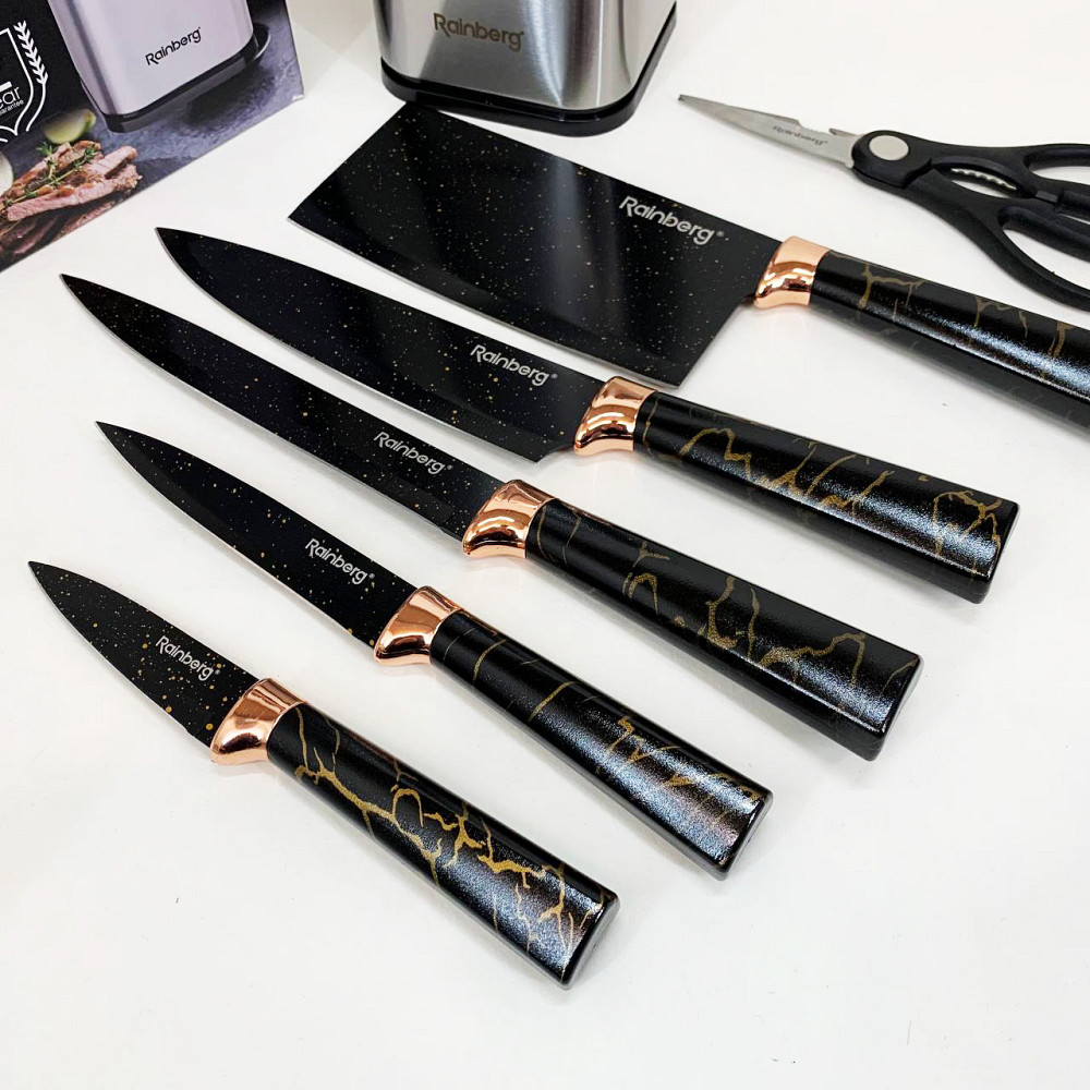 Набір ножів для гурманів і кулінарів, Кухонні ножі для нарізання Професійні ножі домашньої кухні MU-60 Івано-Франківськ - фото 4