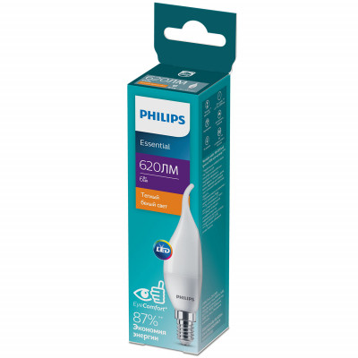 Лампочка Philips ESSLEDCandle 6W 620lm E14 827BA35NDFRRCA (929002972007) Винница - изображение 2