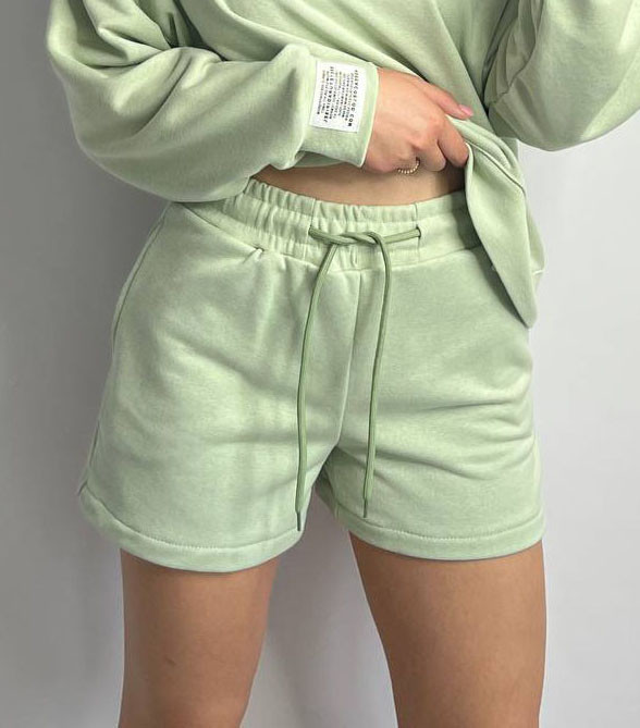 Шорты трикотажные женские Оливковый XS/S Харьков - изображение 3