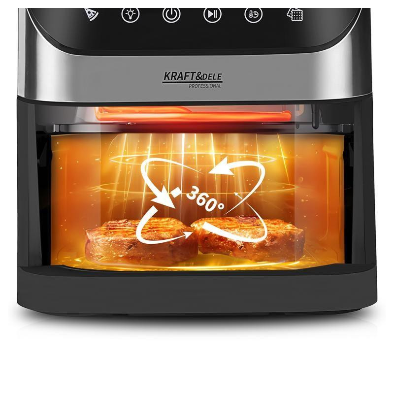 Аэрофритюрница Kraft&Dele KD4108 6 Л  2000 Вт Киев - изображение 5