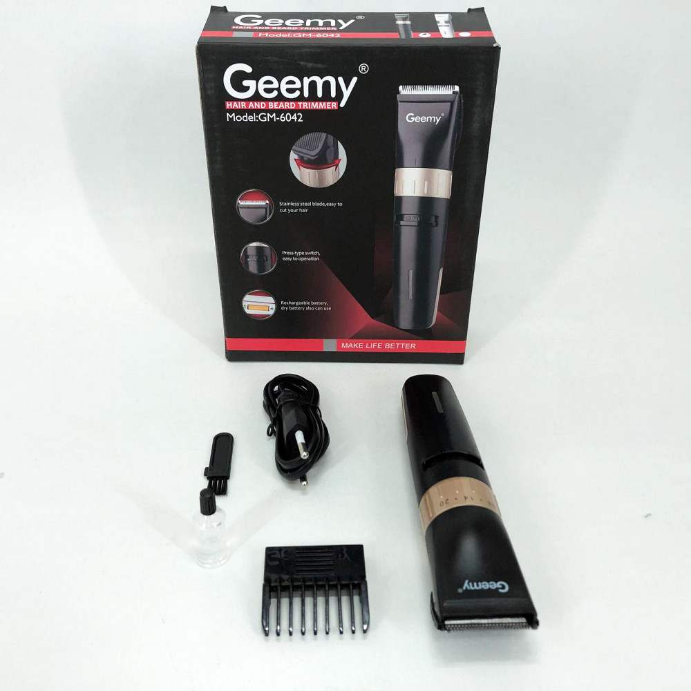 Тример для самостійної стрижки волосся Gemei, Машинка для стрижки волосся і потилиці NQ-59 Львів - фото 2