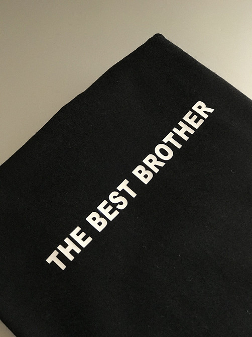 Мужская футболка с надписью THE BEST BROTHER Черновцы - изображение 1