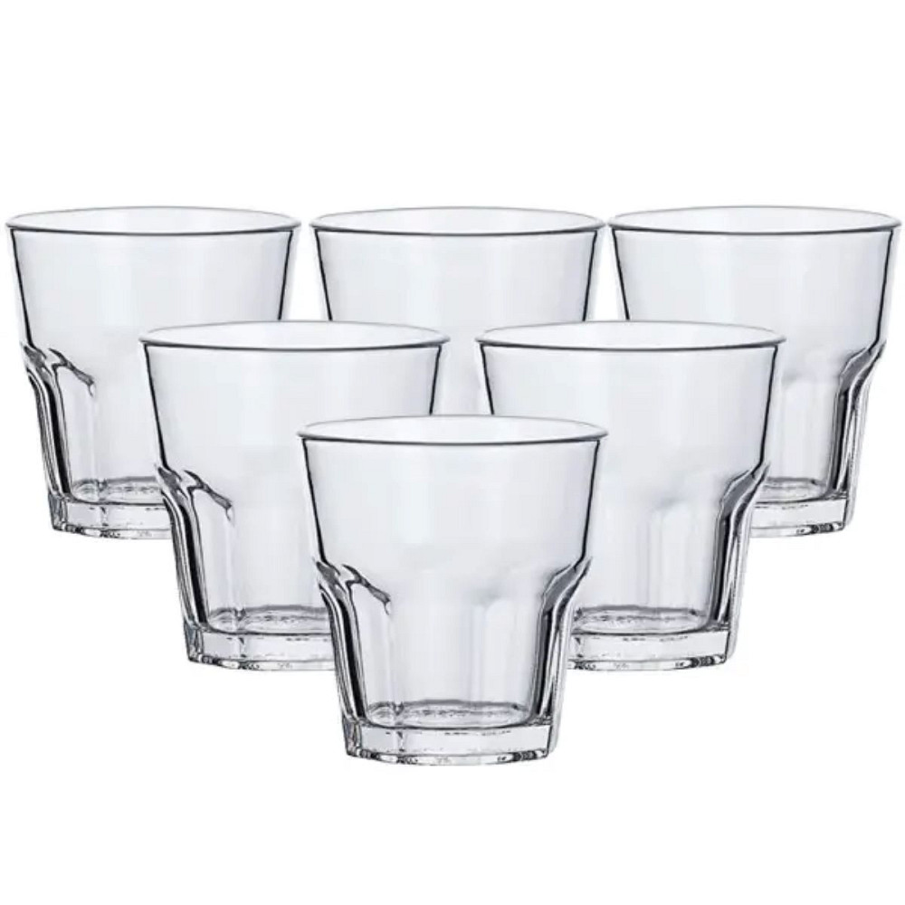 TS Kitchen Склянки набір з 6 штук по 250 мл з товстим дном прозорий Киев - изображение 1
