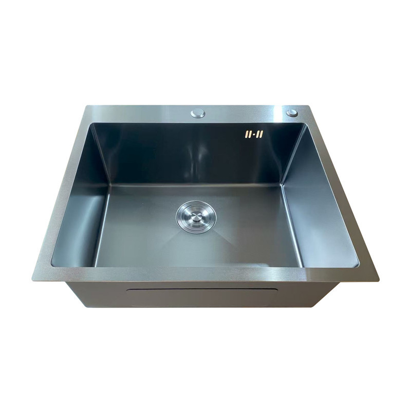 Мойка Mixxus MH6050 Micro Decor Black (3.0/0.8) из нерж. стали (цвет черный) (MI8223) Киев - изображение 3