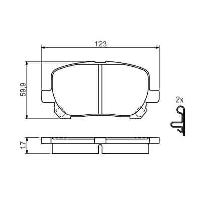 Тормозные колодки Bosch 0 986 424 761 Винница