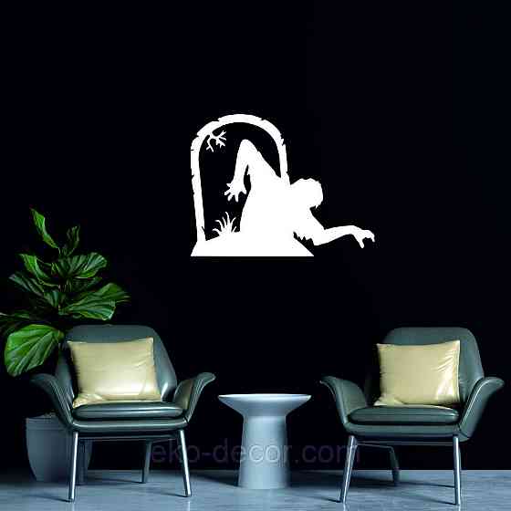 Декоративне настінне Панно «Кладливо», Декор на стіну 70*54 см, Білий Київ