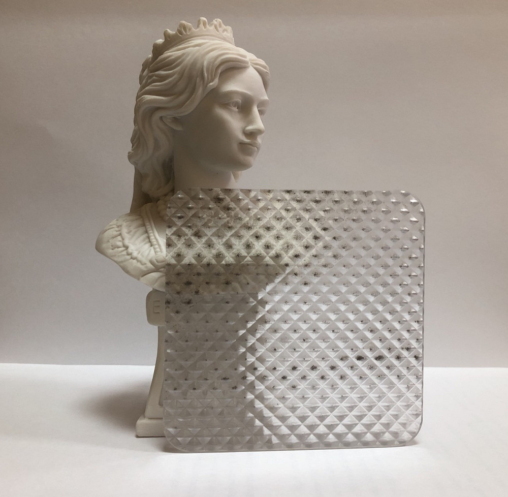 Монолитный поликарбонат OSCAR PR-Solid  2мм Prizm Призма прозрачный 2050*3050мм Львов - изображение 1