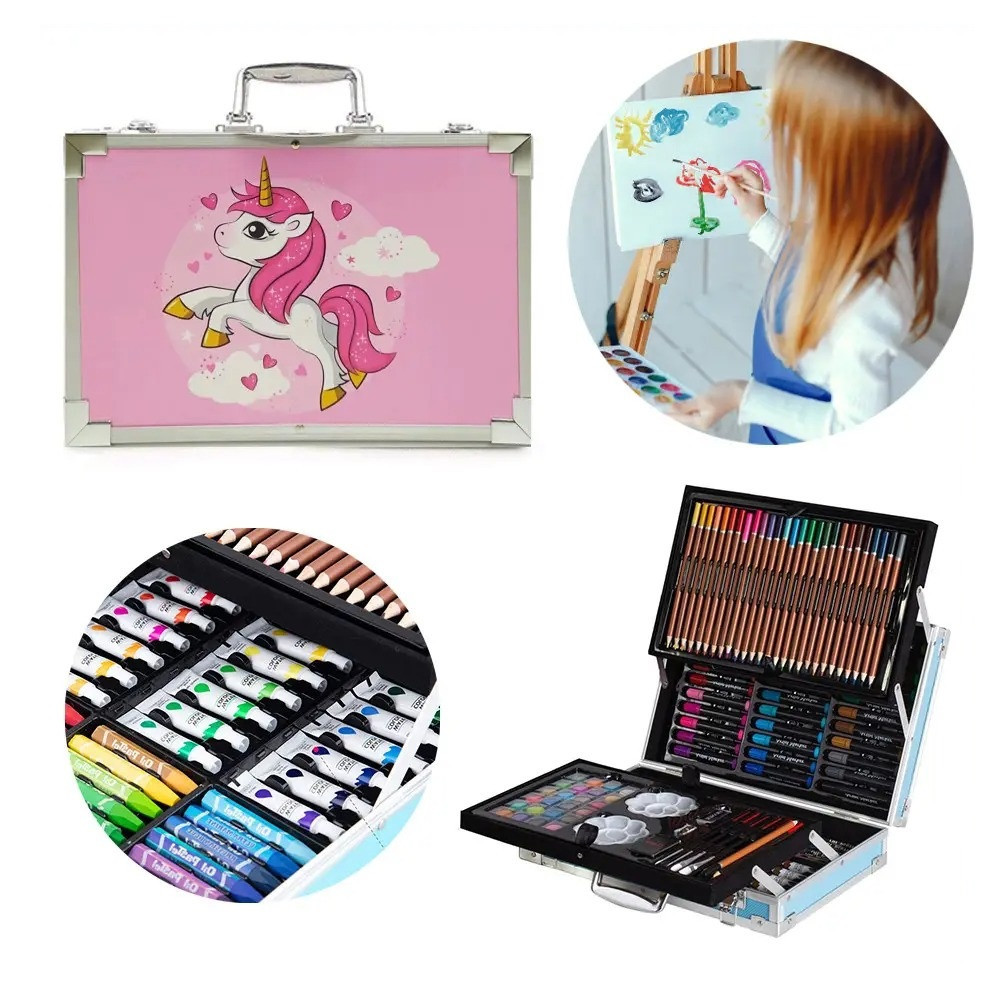 Детский художественный набор 145шт + Подарок Беспроводные наушники с ушками VZV-23M  / Набор для рисования Киев - изображение 5