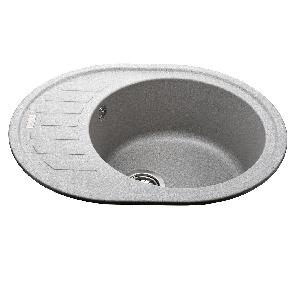 Гранітна мийка Globus Lux ARNO сірий камiнь 620x500мм-А0005 Тернопіль - фото 2