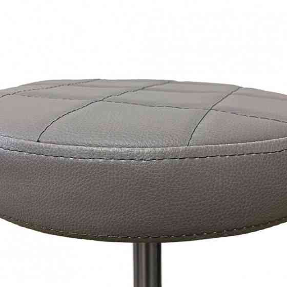 Стілець для майстра без спинки Йола на хромованій ніжці Сірий Київ