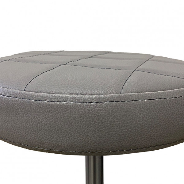 Стілець для майстра без спинки Йола на хромованій ніжці Сірий Київ - фото 2