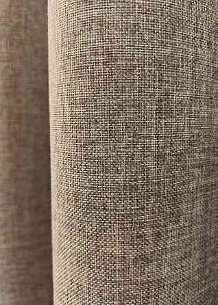 Комплект готових штор VR-Textil Льон Мішковина № 1921ш Капучино 200х270см 2 шт (32-352) Київ