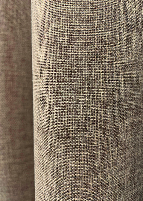Комплект готовых штор VR-Textil Лен Мешковина № 1921ш Капучино 200х270см 2 шт (32-352) Киев - изображение 6