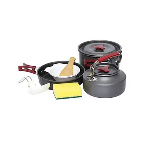 Набор походной посуды складной на 6 персон, 14 предметов, алюминий, AL-601 Вінниця - фото 3