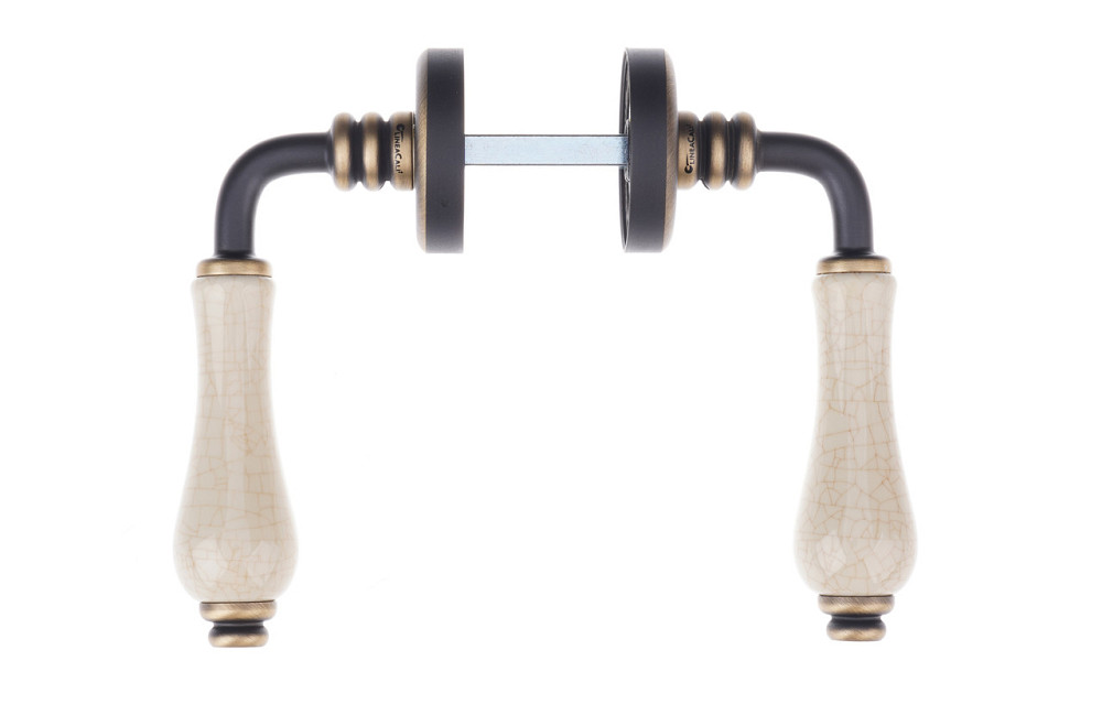 Ручка Linea Cali, модель DALIA бронза матовая/потреск. фарфор Киев - изображение 3