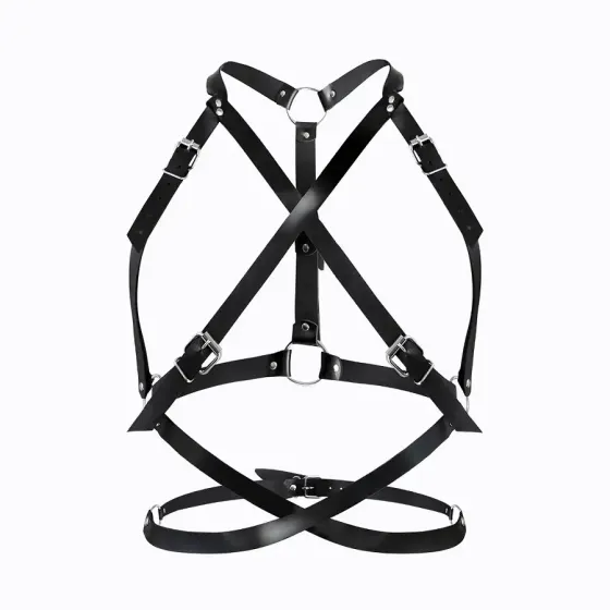Портупея жіноча Art of Sex - Agnessa Leather harness, Чорний XS-M Львов