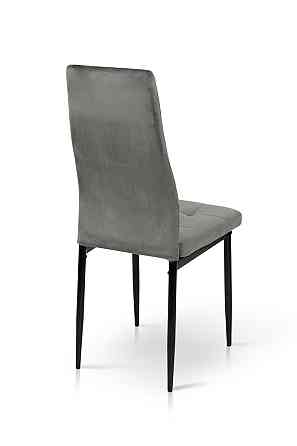 Стілець Айс, чорний/велюр графіт Київ