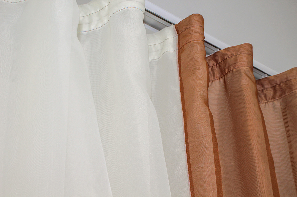 Кухонный комплект VR-Textil № 038к шторки и тюль коричневый с бежевым 280х170 см (50-811) Киев - изображение 4