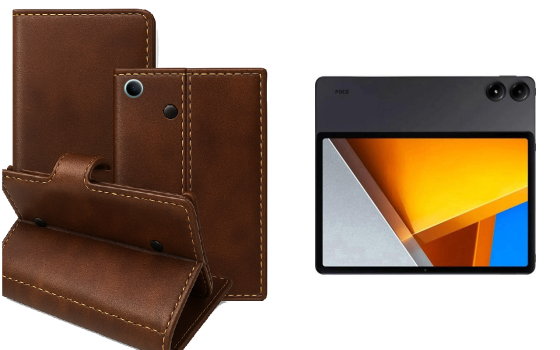 Книга-трансформер для планшета Xiaomi Poco Pad, цвет Black Buno-Red Киев
