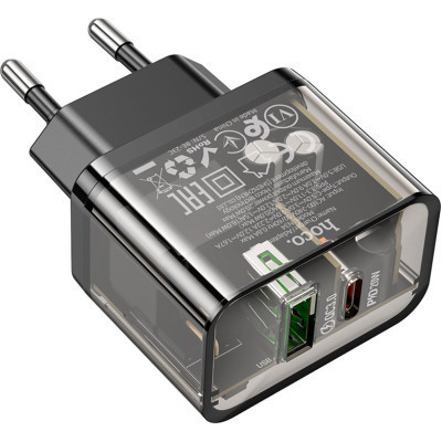 Зарядний пристрій HOCO N34 Dazzling dual-port Black (6931474799166) Вінниця - фото 3