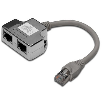 Разветвитель Digitus витой пары, STP, cat.5e, 1x2RJ-45 (DN-93904) Винница - изображение 1