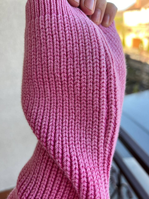 Светр жіночий A-N 875 варка в'язка оверсайз one size, рожевий, one size Київ - фото 4