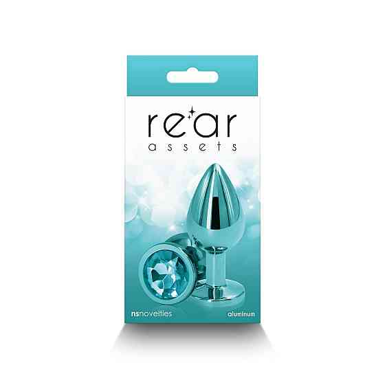 Анальна пробка NS Novelties Rear Assets — Medium — Teal Sex Aura Київ