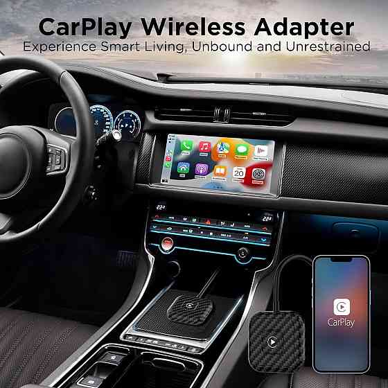 Карплей беспроводной адаптер для авто с 2017 года, iPhone iOS 10+, донгл для штатного проводного CarPlay Киев