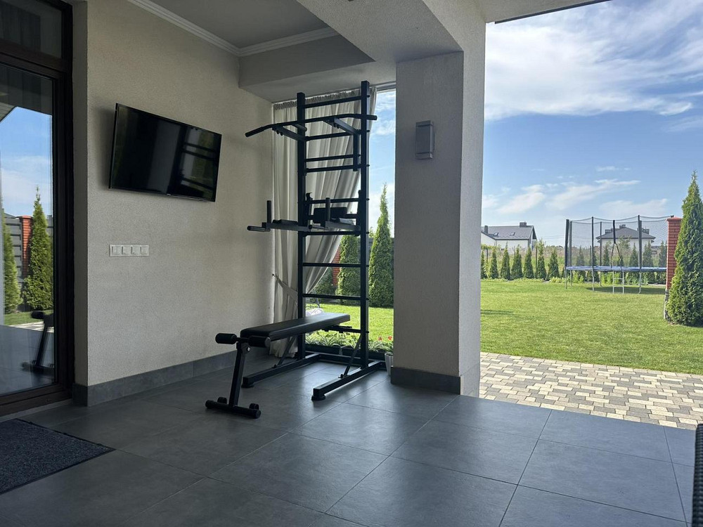 Взрослая шведская стенка Universal Black универсальная без креплений со скамьей для пресса турник брусья Каменское - изображение 10