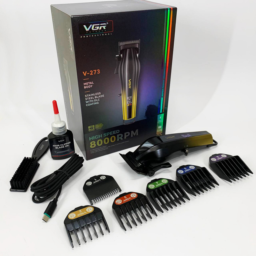 Домашні машинки для стрижки VGR, Тример для самостійної стрижки волосся Миюча машинка OM-80 Львів - фото 8