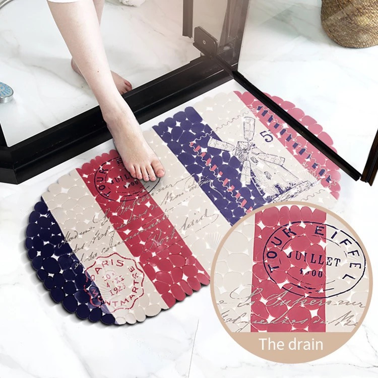 Коврик для ванны и душа на присосках Bathlux резиновый, противоскользящий,цветной с рисунком силиконовый Каменец-Подольский - изображение 1