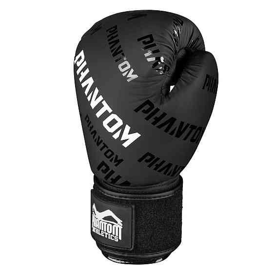 Боксерські рукавиці Phantom APEX Velcro Black 12 унцій (Бінті 4м. у подарунок) Кам'янське