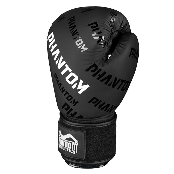 Боксерські рукавиці Phantom APEX Velcro Black 12 унцій (Бинти 4м. в подарунок) Каменское - изображение 3